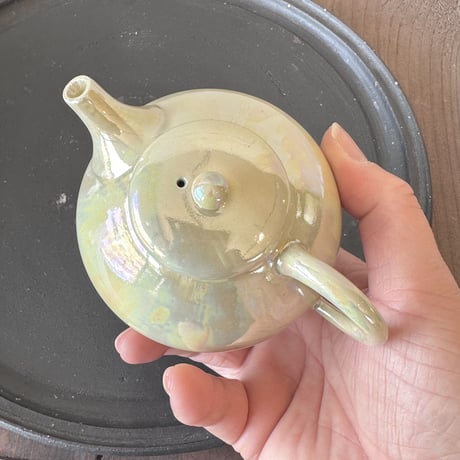 都築豊 Yutaka Tsuzuki 艶急須 後手 黄玉（トパーズ）ST0594