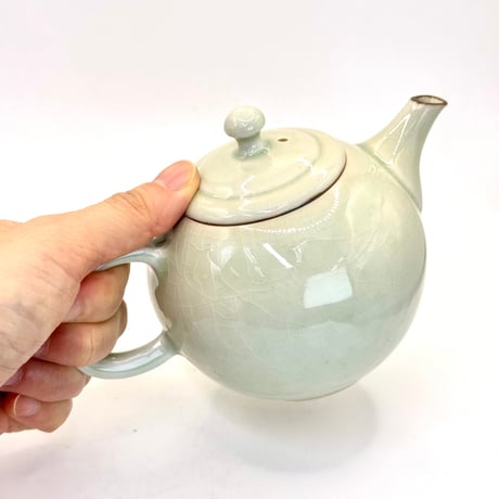 千葉光広 Mitsuhiro Chiba 灰釉 後手急須　ST1161