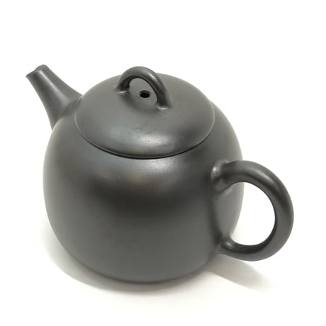 伊藤雅風 Gafu Ito 黒泥 後手急須 　ST0336