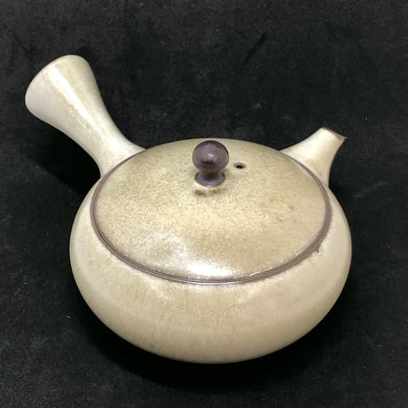 千葉光広 Mitsuhiro Chiba チタン釉  平丸急須　ST0574