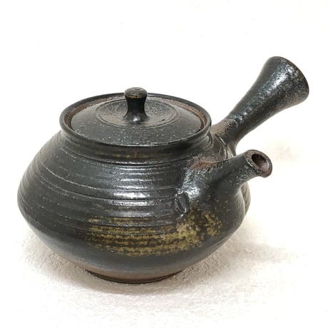 北條 Hokujo 黒窯変 茶注　ST0584
