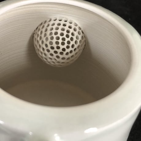 千葉光広 Mitsuhiro Chiba 透明釉 筒形 印籠蓋 後手急須　ST0184
