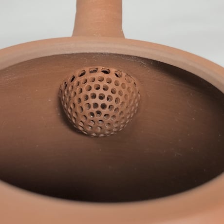 伊藤雅風 Gafu Ito 朱泥 印籠蓋 茶銚　ST0317