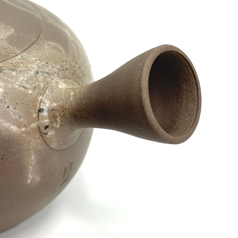 水野博之 Hiroyuki Mizuno 窯変白藻掛 丸急須 ST0889 | TOKONAM