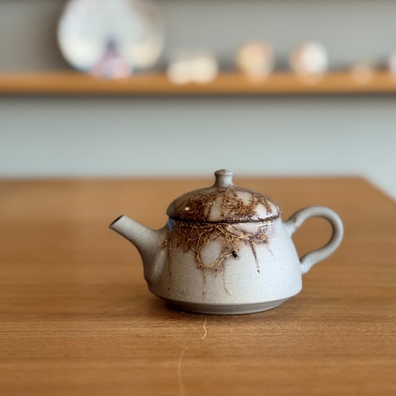 谷川仁 Hitoshi Tanikawa 炭化藻掛け 後手 急須 ST0978 | TOKON