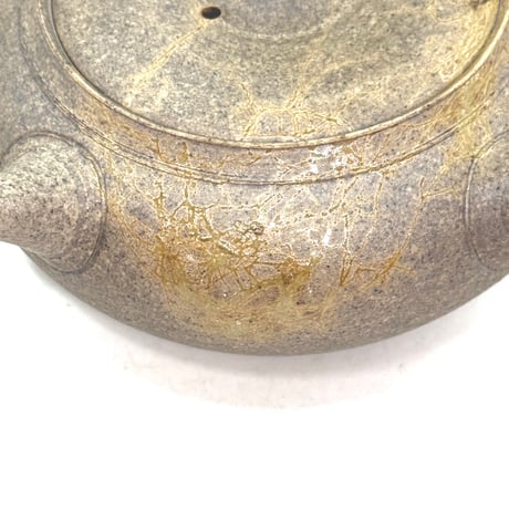 小俣冠丞 Kanjo Omata  焼締藻掛茶注（平丸）　ST1021