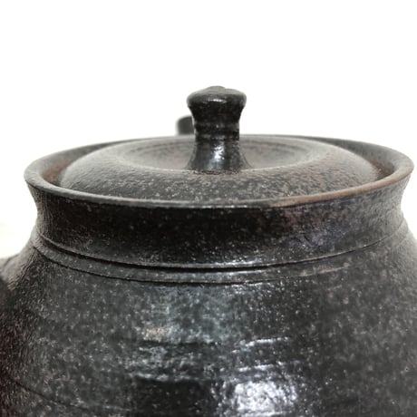 北條 Hokujo 黒窯変 茶注　ST0442
