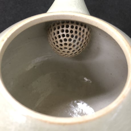 千葉光広 Mitsuhiro Chiba 灰釉 印籠蓋 後手急須　ST0187
