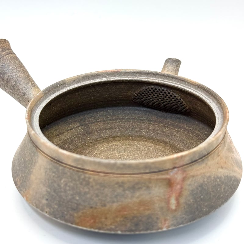 水指　焼き締め 水野陽景 Yokei Mizuno 焼締火襷平算盤珠茶注 ST0833 | TOKONAME