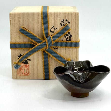 山田想  So Yamada  常滑ぐい呑  木箱入　ST1134