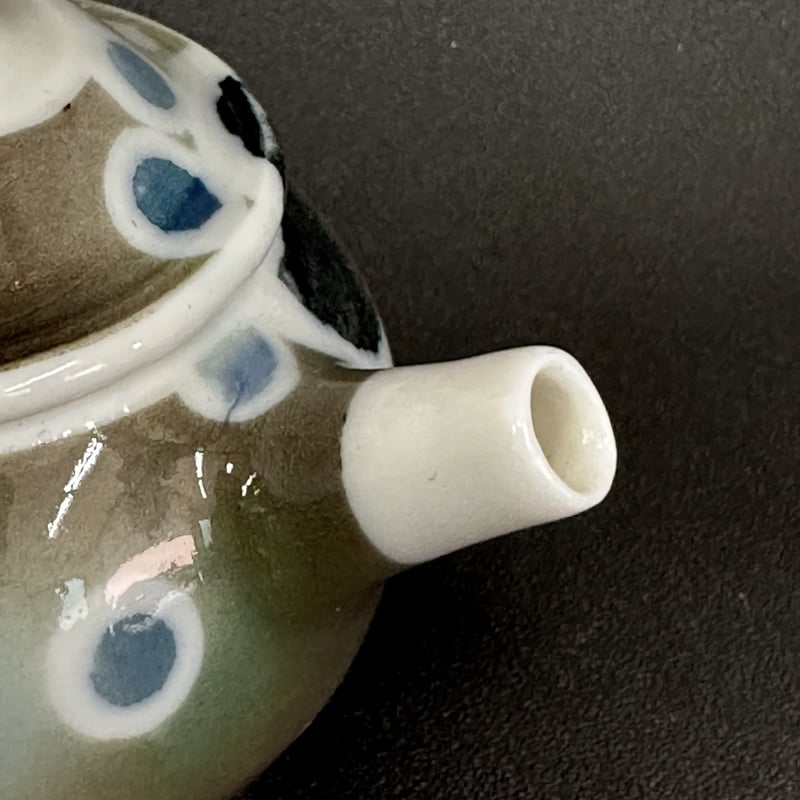 一ツ松綾乃 Ayano Hitotsumatsu 和紙染め後手急須【夜に放立つ