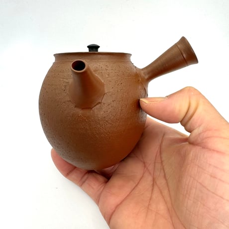 水野陽景 Yokei Mizuno  烏泥南蛮蓋黒茶注（長丸） ST0738