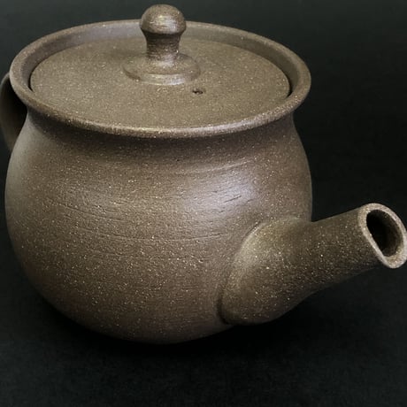 前川淳蔵 Junzo Maekawa 茶 印籠蓋 後手急須　ST0094