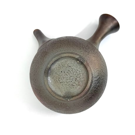 千葉光広 Mitsuhiro Chiba 窯変 鉄化粧 丸型急須　ST1139