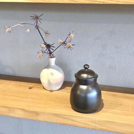 伊藤雅風 Gafu Ito 黒泥 茶心壷 　ST0339