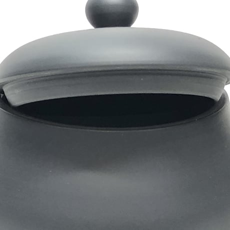 伊藤雅風 Gafu Ito 黒マット 印籠蓋 後手急須　ST0164