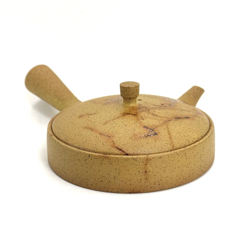 甚秋 伊藤成二 Jinshu Seiji Ito 極平急須黄藻掛け ST0994 |