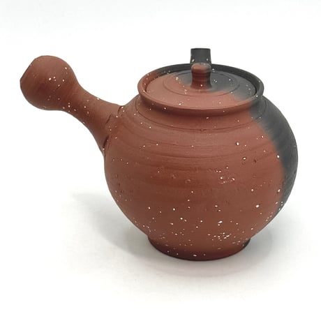 北條 Hokujo 朱泥 南蛮 窯変茶注　木箱入り　ST1173