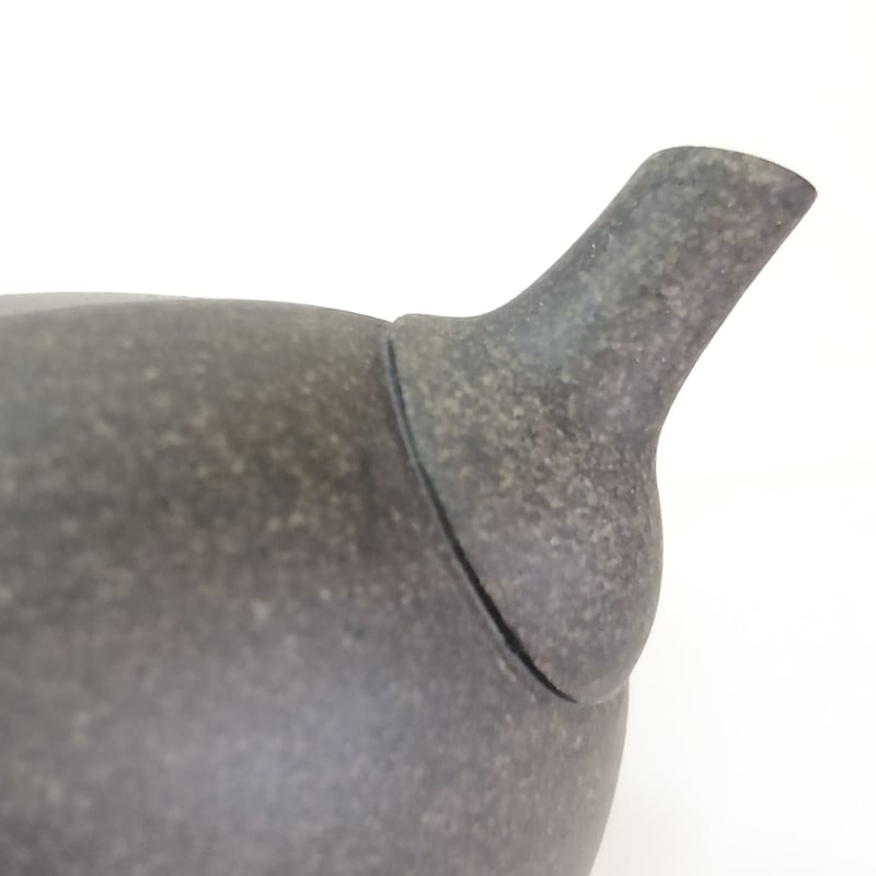 水野博司 Hiroshi Mizuno 焼き締め 小平丸急須 ST0145 | TOKONAM