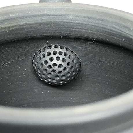 伊藤雅風 Gafu Ito 黒マット 印籠蓋 後手急須　ST0165