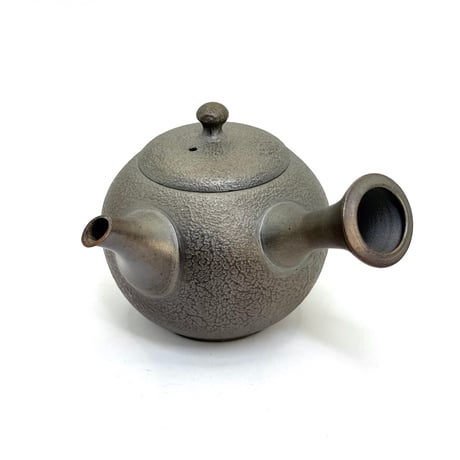 千葉光広 Mitsuhiro Chiba 窯変 鉄化粧 丸型急須　ST1139