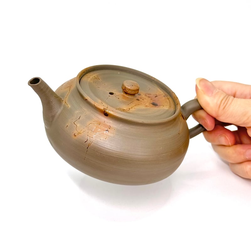 山田陶山 Tozan Yamada 焼締藻掛け 後手急須 ST0822 | TOKONAME