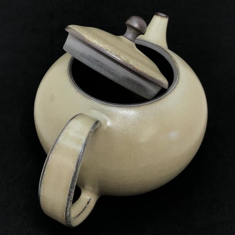 千葉光広 Mitsuhiro Chiba チタン釉 印籠蓋 後手急須　ST0515