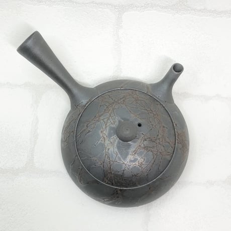 藤田德太 Tokuta Fujita 焼き締め 藻掛け 平急須　ST0373