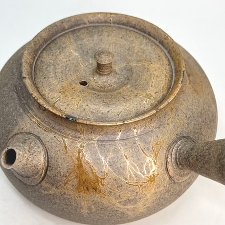 小俣冠丞 Kanjo Omata  焼締 藻掛 茶注 (丸型) ST1090