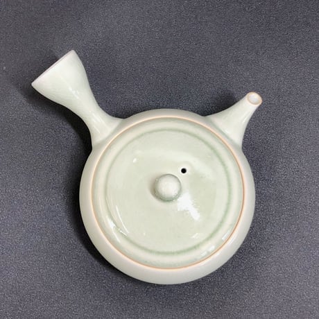 千葉光広 Mitsuhiro Chiba 灰釉  平丸急須　ST0552