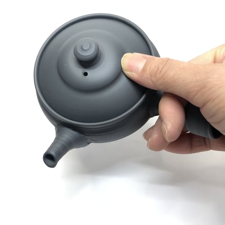 伊藤雅風 Gafu Ito 黒泥 マット 筋挽き 急須　ST0100
