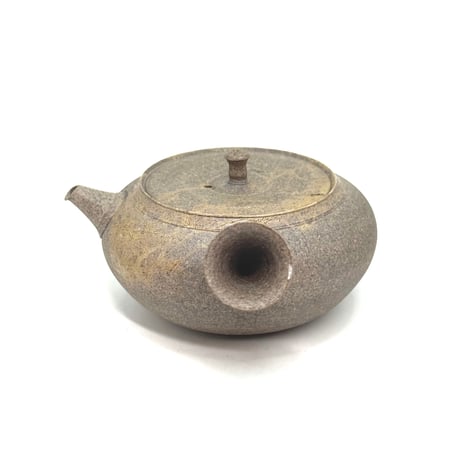 小俣冠丞 Kanjo Omata  焼締藻掛茶注（平丸）　ST1021