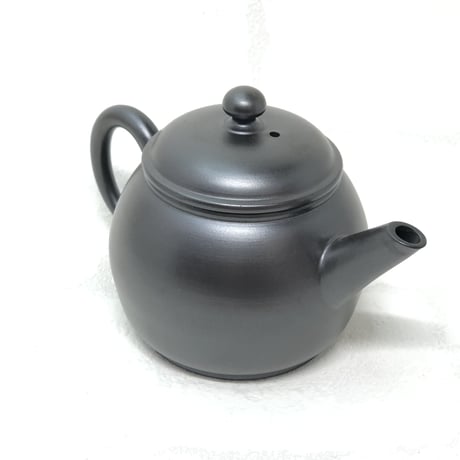 伊藤雅風 Gafu Ito 黒泥 後手急須 　ST0334