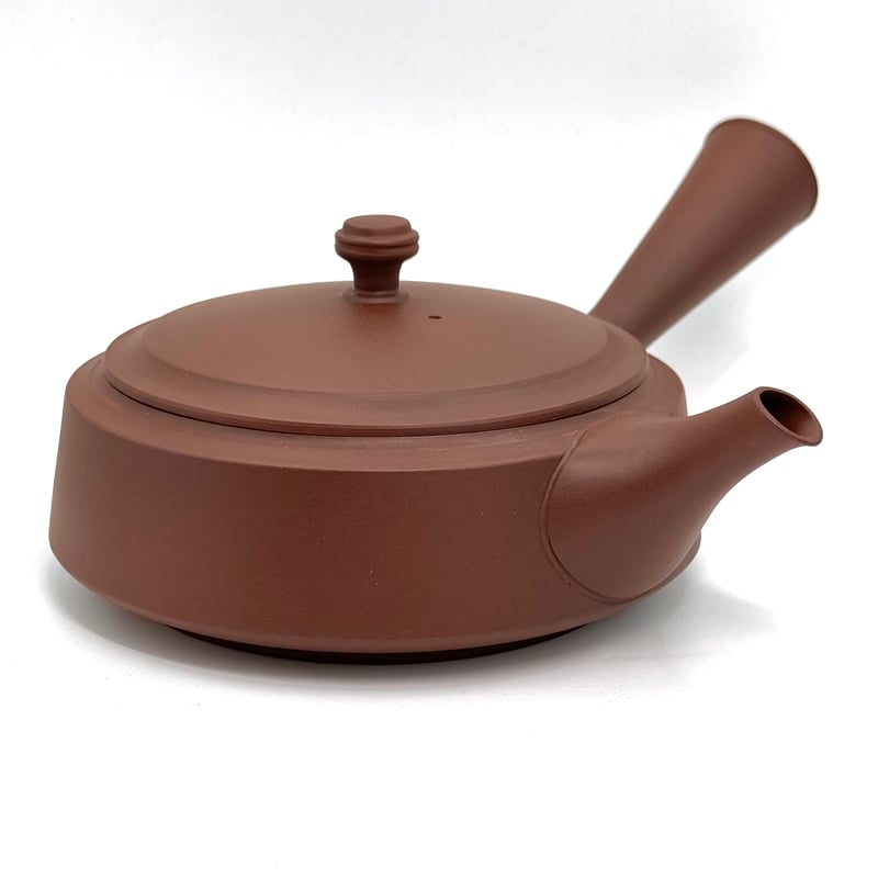 ・極上　江戸時代　源内焼　横手付急須　極上蓋付　タコヒカ　西2Fさ5-0104② 高資陶苑 TAKASUKE shu-2 横手（右利き） | TOKONAME ISOBE by