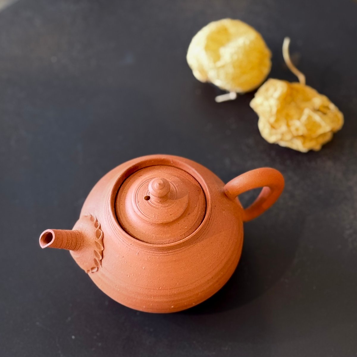 山田想 So Yamada 朱泥 後手急須 木箱入 ST1016 | TOKONAME