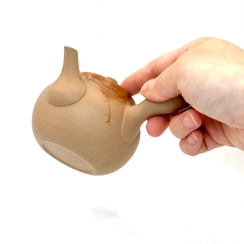 tomomi　古銅三羽鶴蓋置　蒼雲 片山白山 Hakusan Katayama 古常滑土 藻掛け急須 ST0884 | TOKON