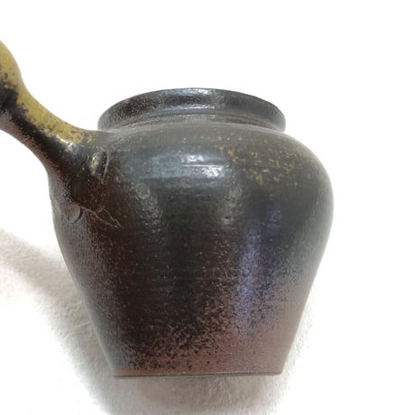 北條 Hokujo 黒窯変 茶注　ST0571