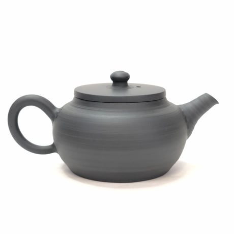 伊藤雅風 Gafu Ito 黒マット 印籠蓋 後手急須　ST0166