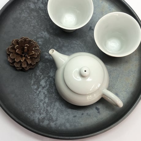 千葉光広 Mitsuhiro Chiba 透明釉 印籠蓋 後手急須　ST0142