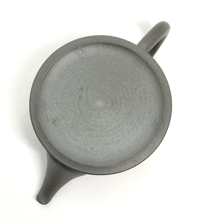 千葉光広 Mitsuhiro Chiba 黒 筒形 印籠蓋 後手急須　ST0286