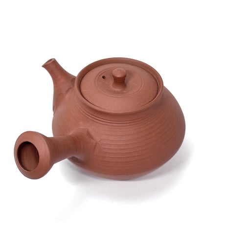北條 Hokujo 朱泥茶注 木箱入　ST0688