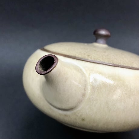 千葉光広 Mitsuhiro Chiba チタン釉  平丸急須　ST0551