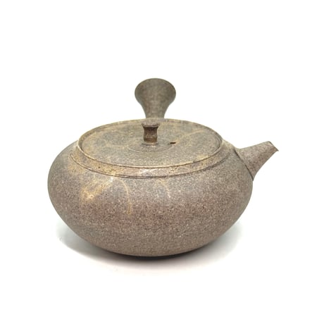 小俣冠丞 Kanjo Omata  焼締藻掛茶注（平丸）　ST1021