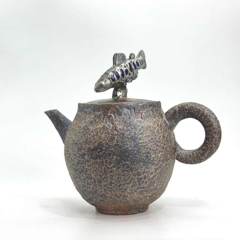 限定値下げ❗️備前焼　横手急須「八十八夜」　五郎兵衛窯　新品未使用品 山口江太 Kota Yamaguchi 手びねり急須【ヤマメ】 ST0961 | TOKON