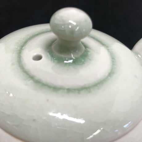 千葉光広 Mitsuhiro Chiba 灰釉 印籠蓋 後手急須　ST0540