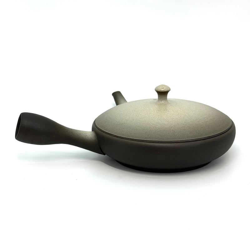 前川淳蔵 Junzo Maekawa 白ぼかし 極平急須 ST0730 | TOKONAME