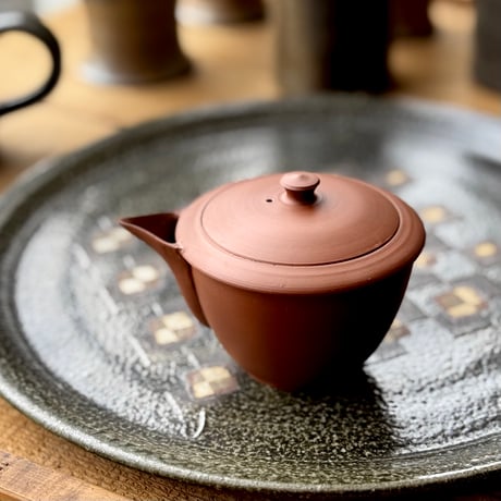 トミー富山県 越中 小杉焼 柿釉 鴨徳利 酒器 一對 共箱 M R6076 トミー