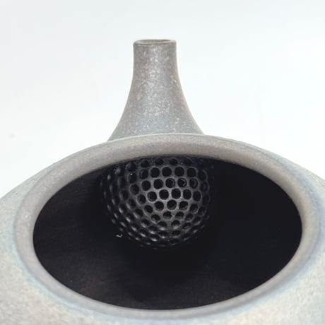 千葉光広 Mitsuhiro Chiba 鉄化粧 焼締 後手急須　ST1062