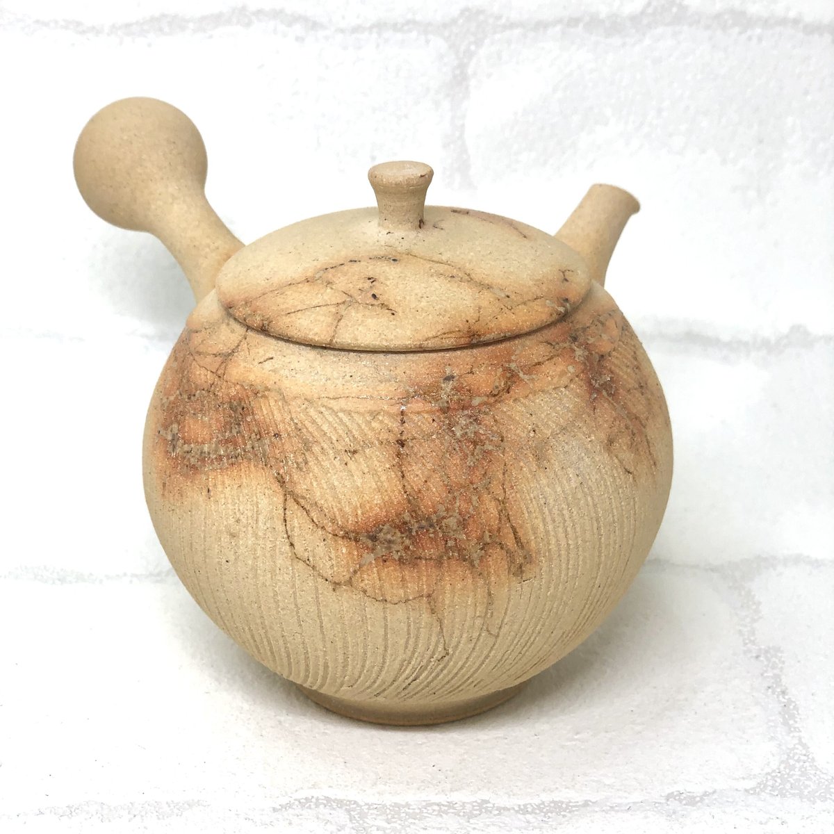 土平栄一 Eiichi Tsuchihira 焼き締め 藻掛け 櫛目 急須 ST0436 |