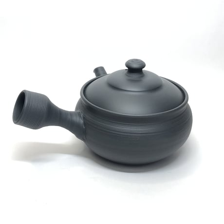 伊藤雅風 Gafu Ito 黒泥 マット 筋挽き 急須　ST0100